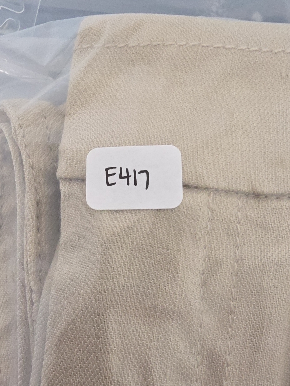 Vince Khaki Linen Blend Joggers Women's Size 0 Stretch Light Tan - Picture 8 of 12